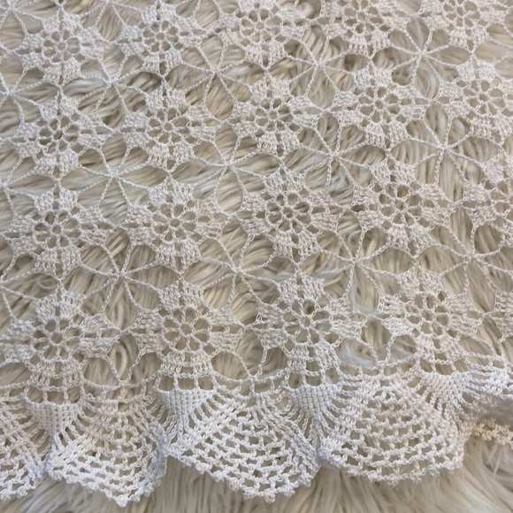 Crochet Handmade Table Runner large size length 41” wide 41” - Picture 2 of 8